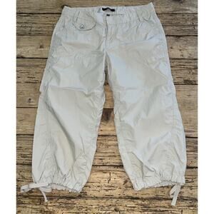 Express Women’s Size 4 Khaki Cargo Pants With Adjustable Legs